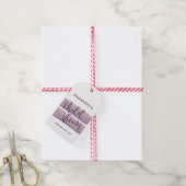Pastel Mauve Celestial Brautparty Geschenkanhänger (Mit Garn)