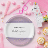 Pastel Mauve Celestial Brautparty Willkommen Pappteller (Party)