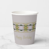 Pastel Mauve Pattern Pappbecher (Rückseite)