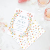 Pastel Meadow Blume Frühjahr Sommer Save the Date Einladung
