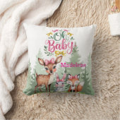 Pastel Meadow Companies: Oh Baby Girl Baby Shower Kissen (Decke)