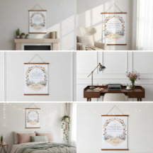 Pastel Meadow Flowers Tapestry