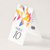 Pastel mehrfarbig Confetti White Wedding (Rückseite)