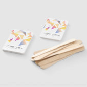 Pastel mehrfarbig Confetti White Wedding Fächer (Non-assembled)