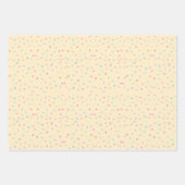 Pastel Mehrfarbig Sprinkles Modernes Trendy Geschenkpapier Set (Vorderseite)