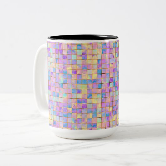 PASTEL MEHRFARBIGE TASSE (Vorderseite Links)
