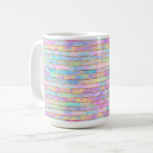 PASTEL MEHRFARBIGE TASSE (Vorderseite Links)