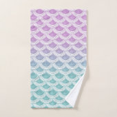 Pastel Mermaid Scales #1 Badhandtuch Set (Handtuch)