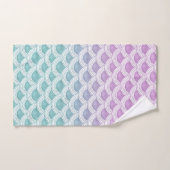 Pastel Mermaid Scales #1 Badhandtuch Set (Handtuch)