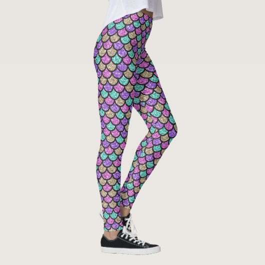 Pastel Mermaid Scales Leggings (Rechts)