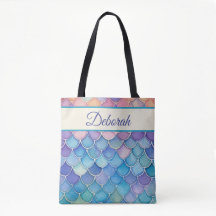 Pastel Mermaid Scales Personalisiert