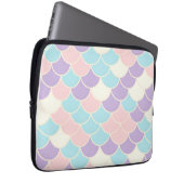 Pastel Mermaid Scales Seamless Pattern Laptopschutzhülle (Vorne Rechts)