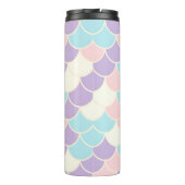 Pastel Mermaid Scales Seamless Pattern Thermosbecher (Rückseite)