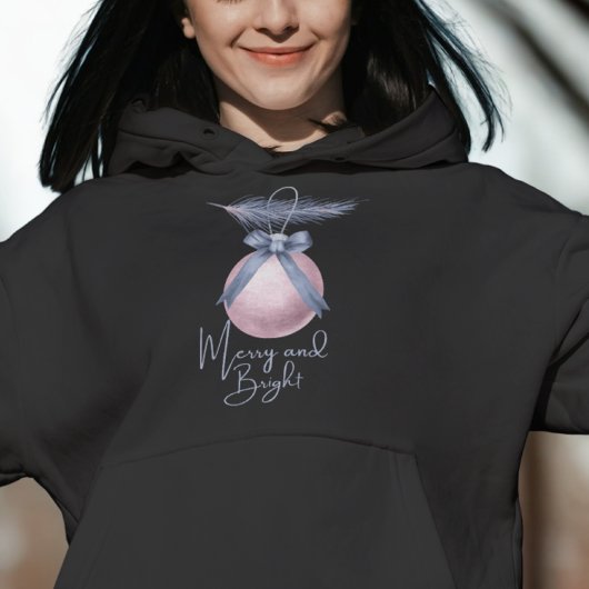 Pastel Merry and Bright Ornament Weihnachten Hoodie