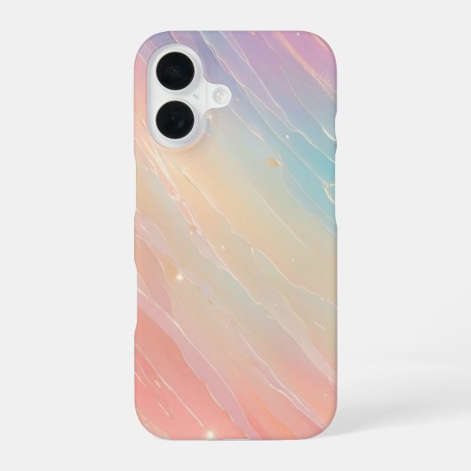 Pastel Meteor Shower Phone Case iPhone 16 Hülle (Rückseite)