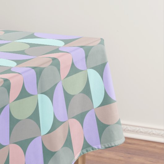 Pastel Mid Century Modern Tischdecke (Beispiel)