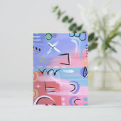 Pastel Mind Set Postkarte (Stehend Vorderseite)