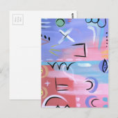 Pastel Mind Set Postkarte (Vorne/Hinten)