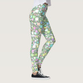 Pastel Mini Box Artwork Design Leggings (Rechts)