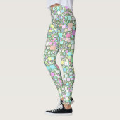 Pastel Mini Box Artwork Design Leggings (Links)