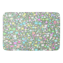 Pastel Mini Boxes Abstrakt Artwork Badematte