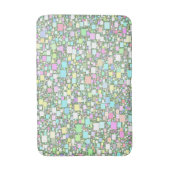 Pastel Mini Boxes Abstrakt Artwork Badematte (Vorderseite Vertikal)