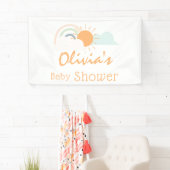 Pastel Minimal Baby Dusche Banner (Insitu)