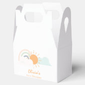 Pastel Minimal Baby Dusche Geschenkschachtel (Geöffnet)