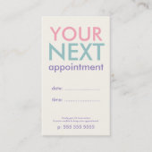 Pastel Minimal Basiskarte Terminkarte (Vorderseite)