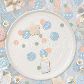 Pastel Minimalistisch Clothesline Kinderdusche Konfetti