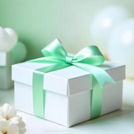 Pastel Mint Green #B2EBBB Satinband