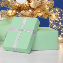 Pastel Mint Green #B2EBBB Wrapping Paper Geschenkpapier