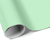 Pastel Mint Green #B2EBBB Wrapping Paper Geschenkpapier (Rolleneckpunkt)