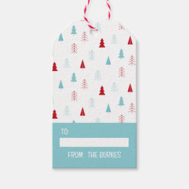 Pastel Mint Green Christmas Gift Tag Geschenkanhänger