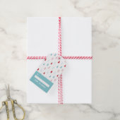 Pastel Mint Green Christmas Gift Tag Geschenkanhänger (Mit Garn)