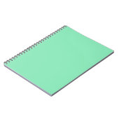 Pastel Mint Green Notebook Notizblock (Linke Seite)