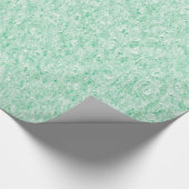 Pastel Mint Green Scribbles Geschenkpapier (Ecke)