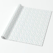 Pastel Mint Green Simple Modern Raindrops Muster Geschenkpapier (Ungerollt)