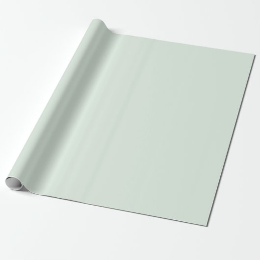 Pastel Mint Green Solid Color Geschenkpapier (Ungerollt)