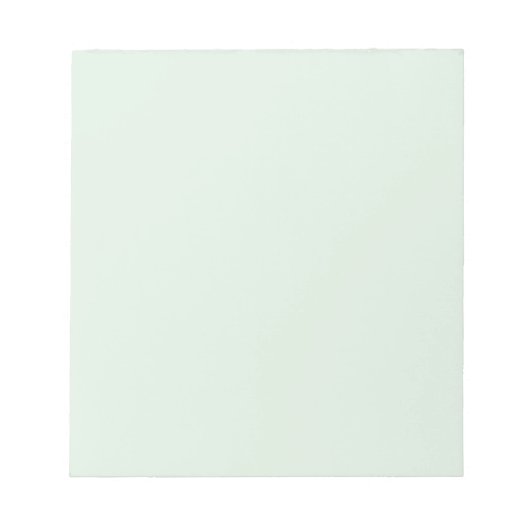 Pastel Mint Green Solid Color Notizblock (Vorderseite)