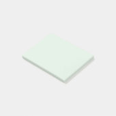 Pastel Mint Green Solid Color Post-it Klebezettel (angewinkelt)