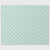 Pastel Mint Grüne vertikale Linien Chic Geometric Geschenkpapier (Flach)