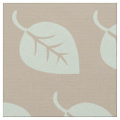 Pastel Mint Linen Leaf Muster Fabric Stoff (Nahaufnahme)