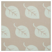Pastel Mint Linen Leaf Muster Fabric Stoff (Muster)