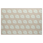 Pastel Mint Linen Leaf Muster Fabric Stoff (Fat Quarter (45,7 x 55,9 cm))