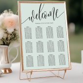 Pastel Mint Minimalistische Hochzeitskarte Poster