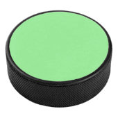 Pastel Mint Solid Color | Classic | elegant Eishockey Puck (3/4)