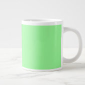 Pastel Mint Solid Color | Classic | elegant Jumbo-Tasse (Rechts)