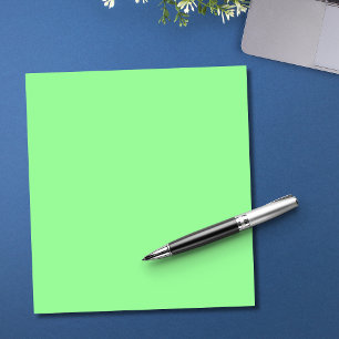 Pastel Mint Solid Color   Classic   elegant Notizblock