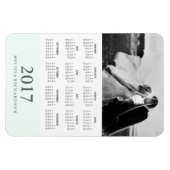 Pastel Mint Strip | Eleganter Foto - Kalender 2017 Magnet (Horizontal)